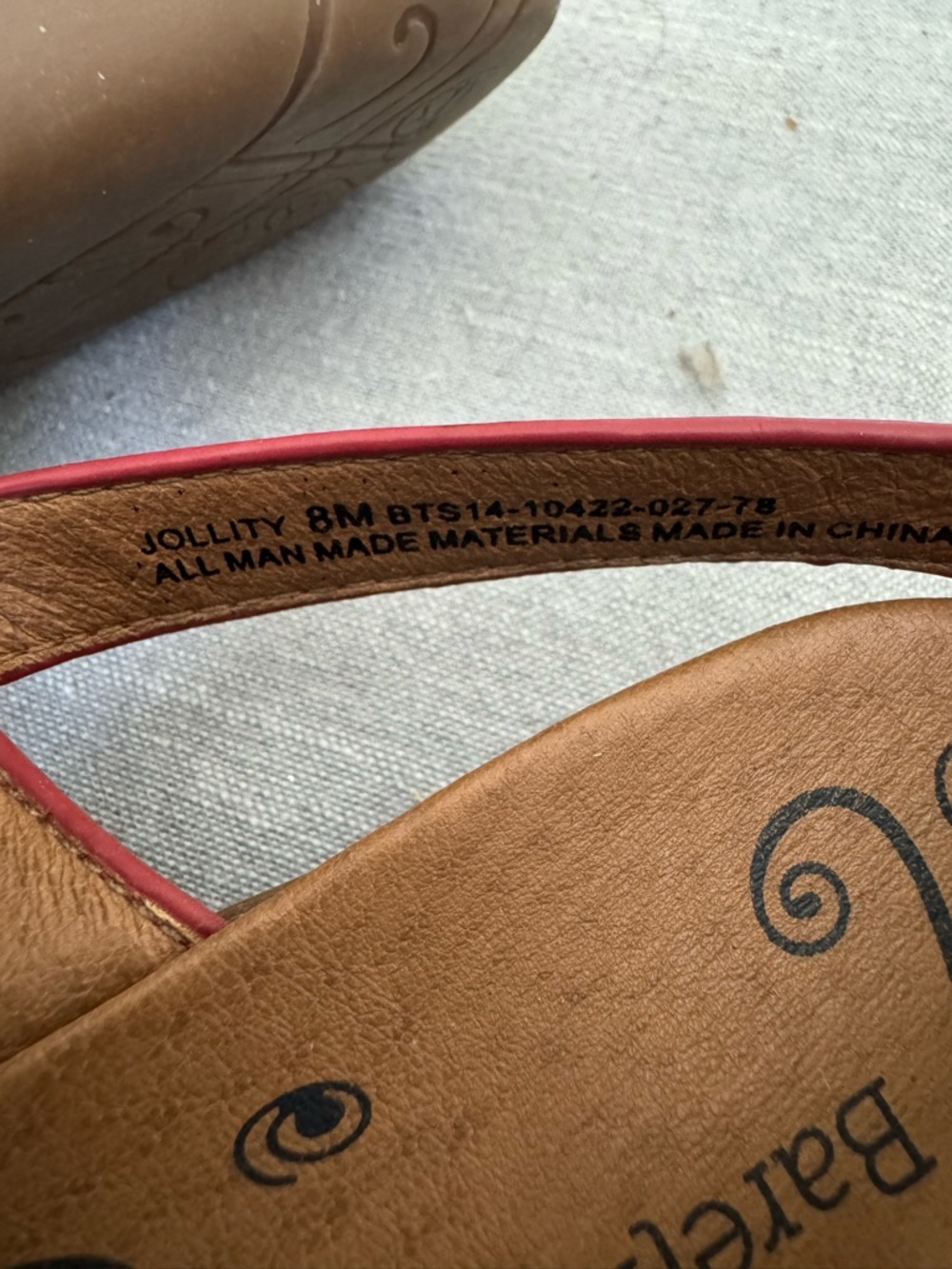 Bare Traps Jollity Red Sandals 8 - Picture 3 of 4